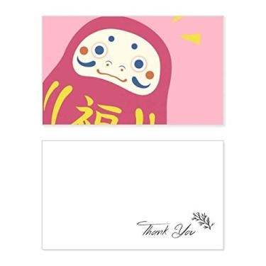 Imagem de Brinquedo japonês da sorte de viagem cartão de agradecimento papel de aniversário saudação apreciação de casamento