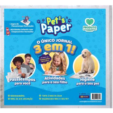 Imagem de Jornal Higiênico Pet´s Paper 3 em 1 - 50 Folhas