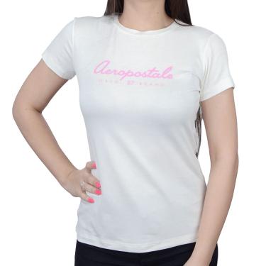 Imagem de Camiseta Feminina Aeropostale mc Off White - 987010