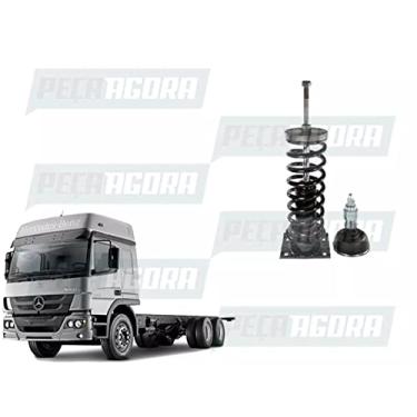 Imagem de AMORTECEDOR CABINE TRASEIRO COMPLETO MB ATEGO 1315 1418 1518 1718 1725 1728 2423 2425 2428 FURO NA BASE QUADRADA 10MM