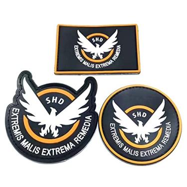Imagem de ewkft 3 peças Airsoft – Jogo – Cosplay S-H-D Borracha 3D Emblema MORCLA Patch