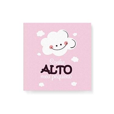 Imagem de Arte Maníacos Quadro Decorativo em Tela Canvas Sonhe Alto Minha Pequena - 30x30cm