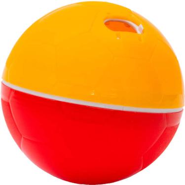 Imagem de Brinquedo Amicus Crazy Ball Vermelho e Amarelo para Cães e Gatos - Tam. P