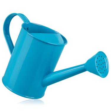 Imagem de Homarden Regador para crianças – hora de brincar ou uso prático – regador de metal infantil – pequena lata de água para meninos e meninas – 947 g (azul)