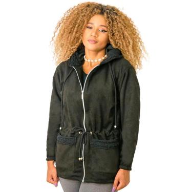 Imagem de Jaqueta Parka Suede Feminina Catwalk-Feminino