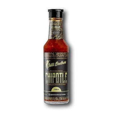 Imagem de Molho De Pimenta Chipotle Artesanal 150ml Chilli Brothers Sabor Autêntico Picante Gourmet 100% Vegano