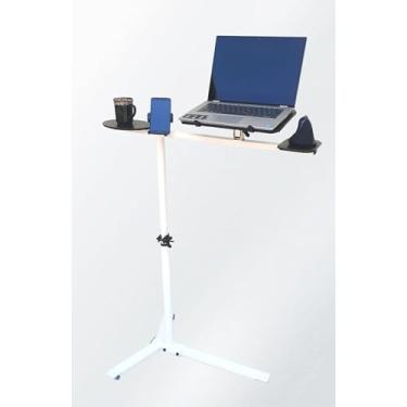 Imagem de Suporte Lateral Notebook Móbil Articulável com Regulagem de Altura Classic AT 001 Branco