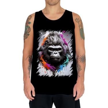 Imagem de Camiseta Regata Gorila Furioso Força Feroz Zoo 7 - Kasubeck Store