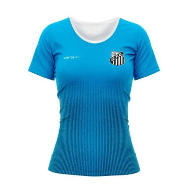 Imagem de Camiseta Braziline Santos Mitt Feminina - Azul M