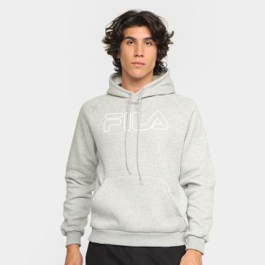 Imagem de Moletom Fila Letter Outline c/ Capuz Masculino-Masculino