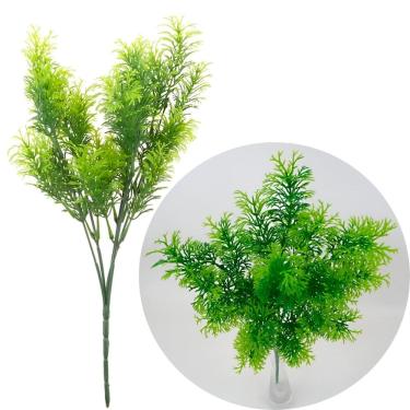 Imagem de Kit 10 Algas Marinhas Artificiais Verde Planta Oceano 30cm