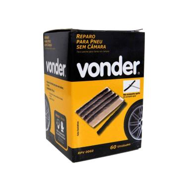 Imagem de Kit 60 Peças Reparo Para Pneu Sem Câmara Refil Macarrão