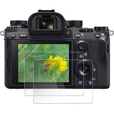 Imagem de Película protetora de tela Macolink para Sony Alpha A7 III / A7RIII / A7RIV / A9 / A9 II, vidro temperado HD antiarranhões para câmera LCD (2 unidades)