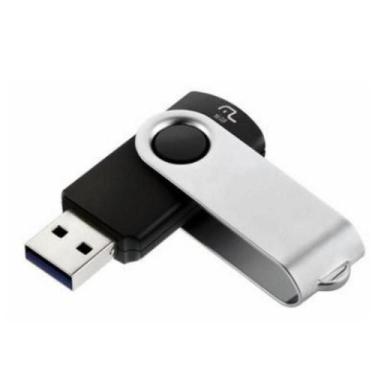 Imagem de Pen Drive 16Gb Original Multilaser Twist Preto Novo Bom - Alex Imports