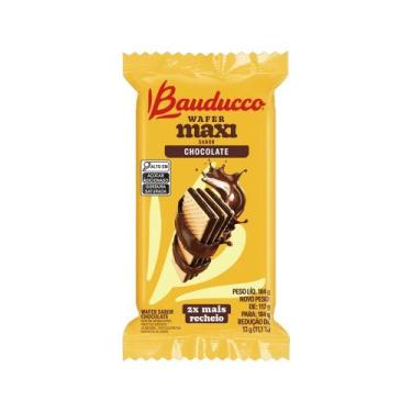 Imagem de Biscoito Bauducco Wafer Maxi Chocolate 2x Mais Chocolate 104g