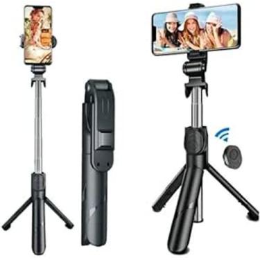 Imagem de Bastão Pau de selfie Tripé Retrátil Com a Celular, Smartphones Android