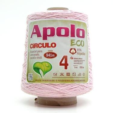 Imagem de Barbante Apolo Eco nº04 600g - CÍRCULO, 3526 ROSA BEBÊ