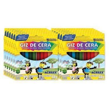 Imagem de Giz de cera 12 cores - UTENSILIOS - Giz de Cor