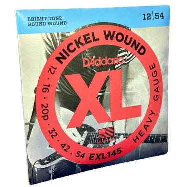 Imagem de Encordoamento 12-54 para Guitarra Nickel Wound D'Addario EXL145 Extra 