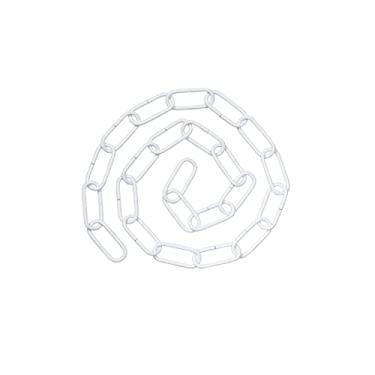 Imagem de Aspen Creative Branco fosco, 21120-01-2, corrente resistente de aço de 1,2 m para pendurar peso máximo 27 kg luminária/plantas swag, calibre 10, conjunto com 2