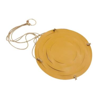 Imagem de Nishiyuenyi Suporte para Plantador Suspenso, Cesta para Vasos de Plantas Suspensa, Recipiente para Plantas, Decoração, Acessórios para Gramado, Cabide para Vasos, Amarelo, Tamanho real