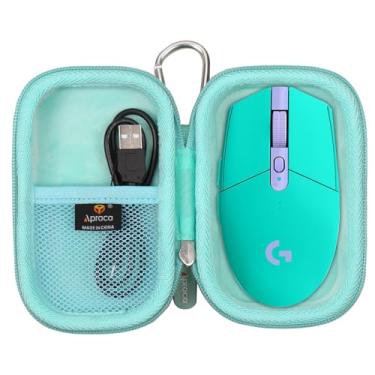 Imagem de Aproca Estojo rígido portátil Mint para mouse gamer Logitech G305 Lightspeed sem fio