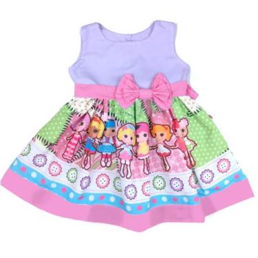 Imagem de Vestido Lalaloopsy Festa Infantil Tematica - Ateliê Iza Rocha, Lilás, 