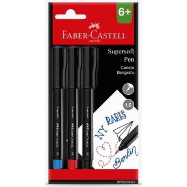 Imagem de Caneta Hidrográfica Supersoft Pen 1.0 Com 3 Faber Castell
