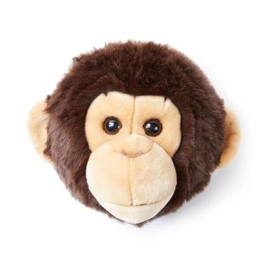 Imagem de Cabeça de Pelúcia de Parede   Macaco Joe  Wild & Soft