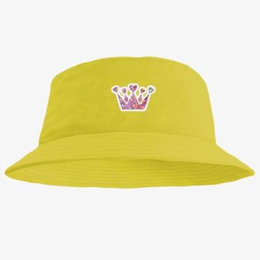Imagem de Chapéu Bucket Hat Estampado Coroa - MP Moda Masculina, Único, Amarelo