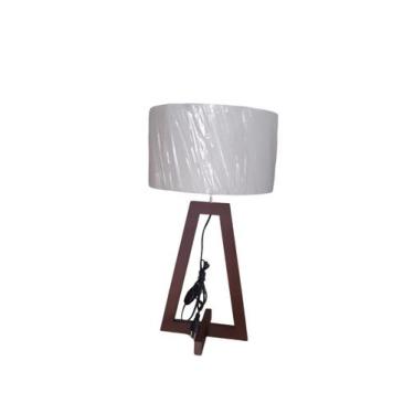 Imagem de Abajour luminaria ref Triangulo Estilo Home para mesa de cabeceira