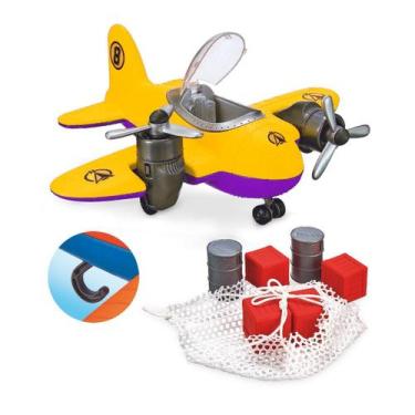 Imagem de Avião Explorer Time C/ Acessórios 463 - Usual Brinquedos, Amarelo