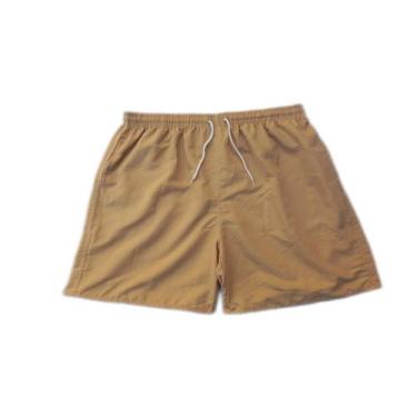 Imagem de Shorts  liso Bege plus size masculino academia praia - Definitiva volu