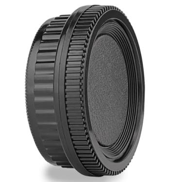 Imagem de K Kit de tampa de corpo de câmera e tampa de lente traseira para câmeras e lentes DSLR Pentax K PK Mount DSLR, capas traseiras de lente de plástico tampa do sensor da câmera