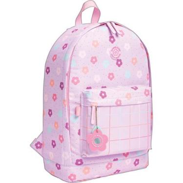 Imagem de Mochila de Costas Académie Floral Rosa - Tilibra, Rosa, Único