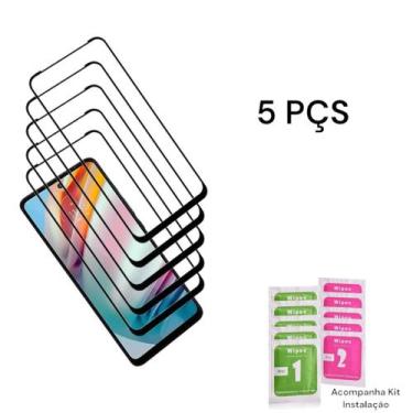 Imagem de Kit Proteção 5UN Película 3D De Vidro Temperado Para Motorola Moto G15