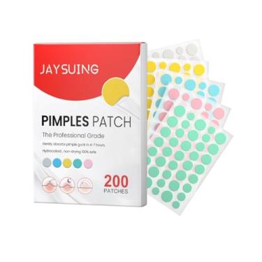 Imagem de Uilita Face Care Patch Cosmetics - Adesivo hidrocolóide para acne e espinhas para cobrir espinhas e manchas no rosto e na pele (PACOTE DE 200 PEÇAS)(Multi-colored(200pcs))