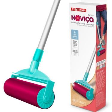 Imagem de Mop Rolo Adesivo Lavável Noviça -Tira Pelos Cabelos Poeiras - Bettanin