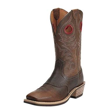 Imagem de ARIAT Bota masculina Heritage Roughstock Western, Marrom, 42