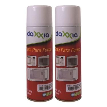 Imagem de 2 Spray Tinta Branca Forno Microondas Daxxia 300ml