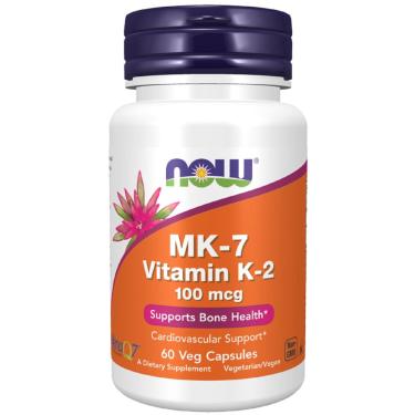 Imagem de Vitamina K-2 MK-7, 100 mcg 60 Cápsulas Vegetais Now Foods