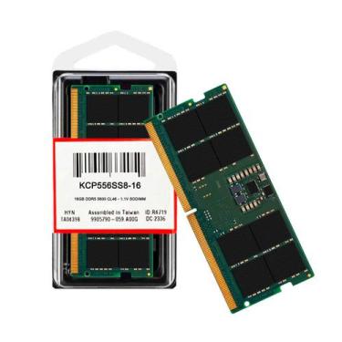 Imagem de Memoria Notebook 16gb Ddr5 5600 Cl46 1.1V SODDIM KCP556SS8-16 Kingston
