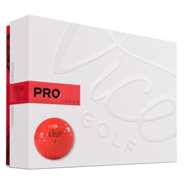 Imagem de Bolas de golfe Vice Pro, vermelho neon