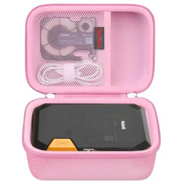 Imagem de Elonbo Estojo de transporte para máquina de etiquetas Phomemo M110/M120, bolsa de armazenamento portátil para impressora de etiquetas de código de barras térmica Bluetooth, bolso de malha extra para