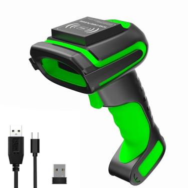 Imagem de Symcode Scanner de código de barras RFID com leitor RFID Impinj E310 UHF, scanner de código de barras Bluetooth sem fio 2D/1D/QR Scanner, vários modos: leitura de código de barras, leitor/gravador de