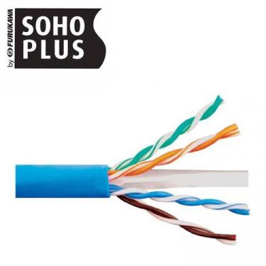 Imagem de Cabo de Rede Cat6 Soho Plus Furukawa Azul 30 m + 04 Rj45 Cat6 Furukawa