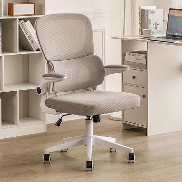 Imagem de Cadeira de escritório em casa com rodas e apoio às costas, cadeiras de mesa de malha de Mesh High Cadeiras ergonômicas Cadeira de computador com armas ajustáveis, cadeira de tarefa de jogo p