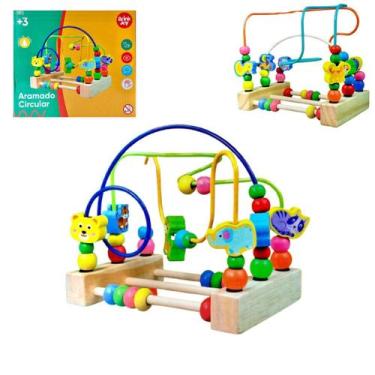 Imagem de Brinquedo Pedagógico Aramado Montanha Russa com Animais, Multicolorido