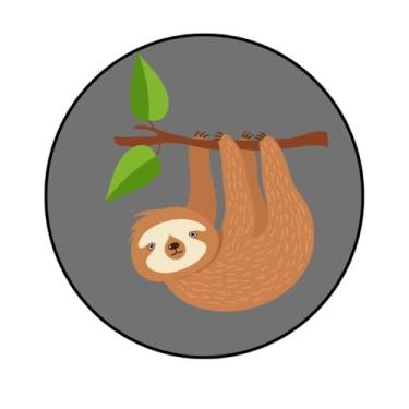 Imagem de Adesivo Decorativo Redondo, Tema Animais, 250mm, Vários Modelos (ANM245, PAPELTRANSPARENTE, 250 MM)