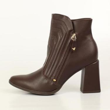 Imagem de Bota Mississipi Cano Curto Ziper Costura Aparente-Feminino